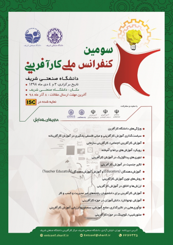سومین کنفرانس ملی کارآفرینی با حضور مدیریت شهر دانش دانشگاه تهران و دانشگاه علوم پزشکی تهران (۳ و ۴ دی ۱۳۹۸)